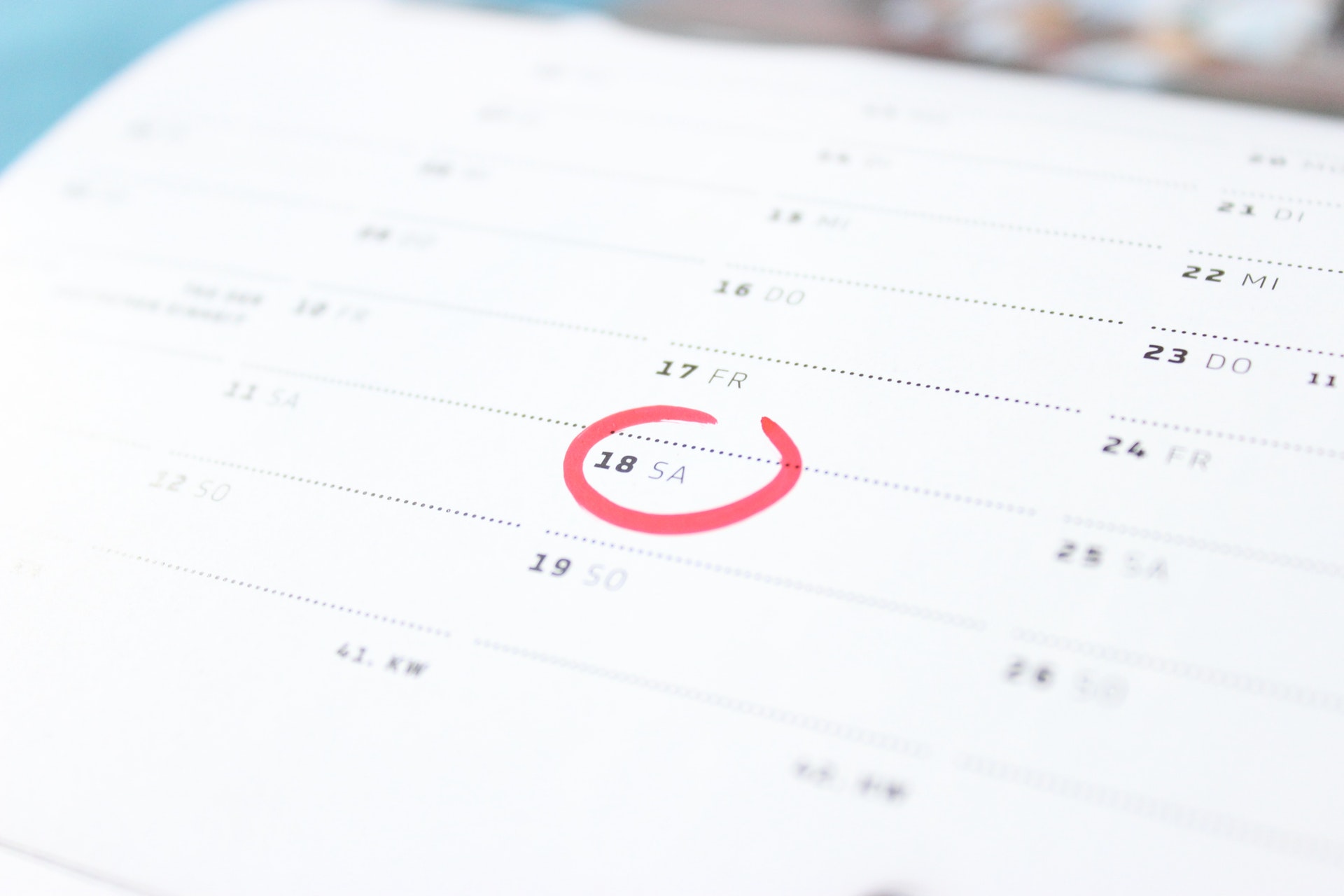 Tom Len Custom Homes - Our Process - Calendar